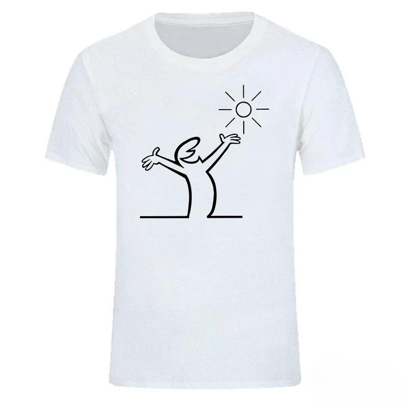 New  Short Sleeved Round Neck Y2k Tshirt Men Clothing New in Top  Tees Mens TShirt Camisetas Lineman La Linea Ropa Hombre
