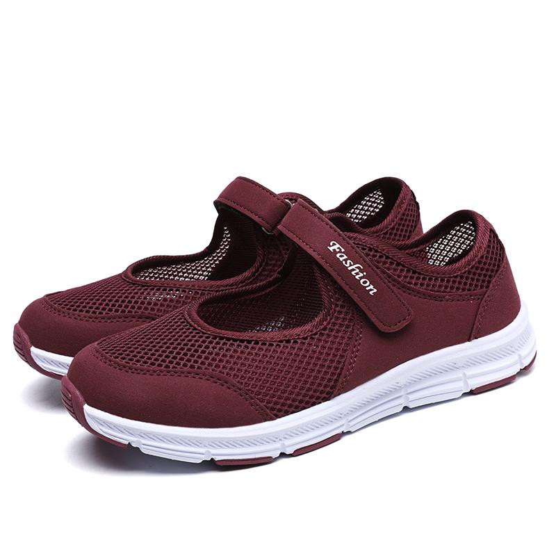 Fashion Women Sandals  Breathable Vulcanized Shoes White ZapaWomen Sneakers Breathable Mesh Casual Walking Shoes Zapatillas De Mujer