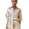Cross 2026 Spring/Summer Women's Casual Pocket Suit - Two-Piece Set with Loose Five-Sleeve Styling