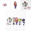 Adorable Teen Titans Go Figure Set Featuring Robin Raven Beast Boy And Starfire