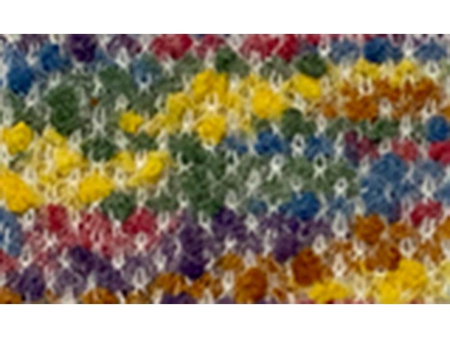 Material textil pentru pulover cu ace groase, cu model hortensie, toamnă/iarnă 2024, în stil parfumat, care se învârte în culori vii