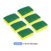 METALLIXITY Dish Sponge X X Set of Kitchen Sponge Scrubber for Green (11 7cm/4.3" 2.8") 6, Non-Scratch - Dishes, Pots, Pans, Sinks, Cookware,