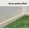 Resin Drainage Gutter Single Row Grate U-shaped Groove Finished Drainage Ditch Heavy Duty Stainless Steel Cover Linear Drain