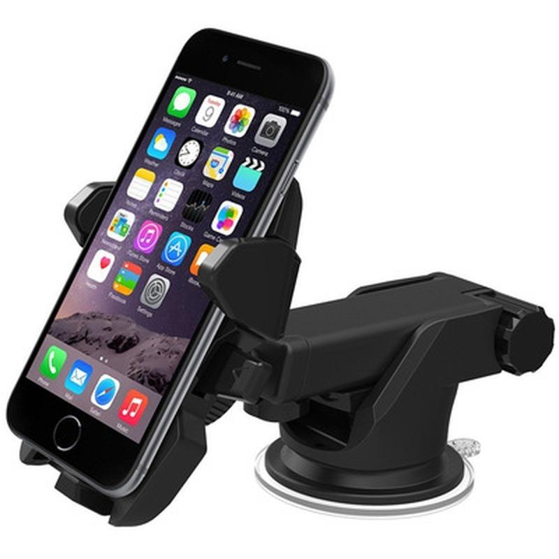 Car Holder Smart Phone Navigation Suction 360 Rotate Adjustable 3-6.5 Inch Bracket 1pc