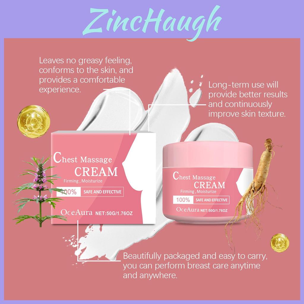 Oceaura Chest Care Cream For Firming And Nourishing Delicate Skin With Gentle Moisture