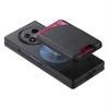For Oppo Find N5 5G Magnetic Case Kickstand Denim Texture Leather Back Cover with Detachable Card Bag