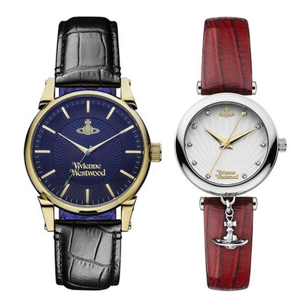 

Vivienne Westwood Pair Watch Storage Box for Men and Black and Red VV065NVBKVV108WHRD Women, Leather, [Used]
