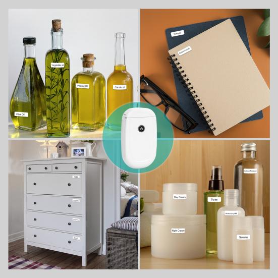 Thermal Label Printer USB Rechargeable One-Click Operation Multi-Function Mini Portable