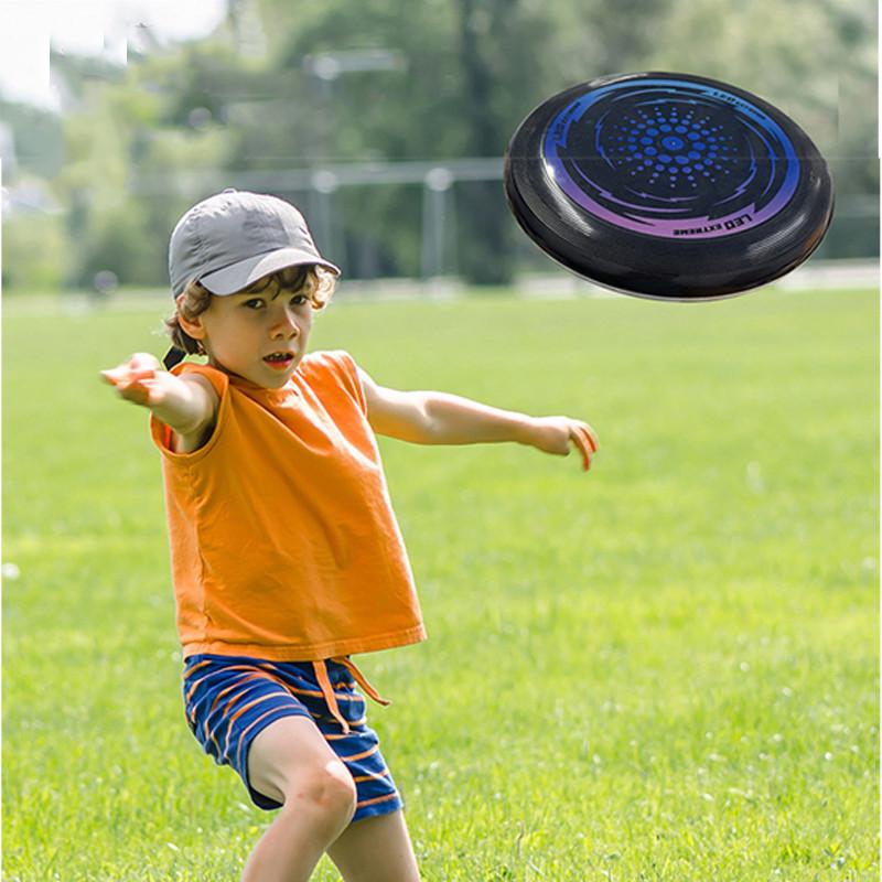 Bright Light-up Frisbee Disc Flashy Led Night Flying Toy Cool Adult Sports Frisbee Bulk