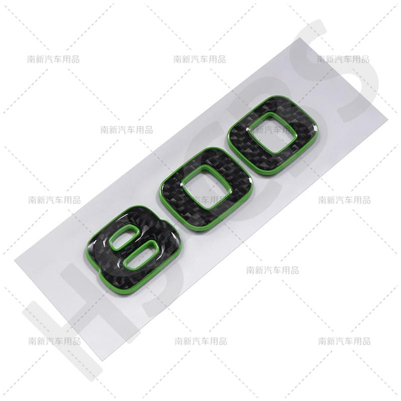 Carbon Fiber Car Stickers 700 800 900 Car Rear Trunk Emblem Badge Car Styling For Brabus Tailgate Decal Sticker Accessories