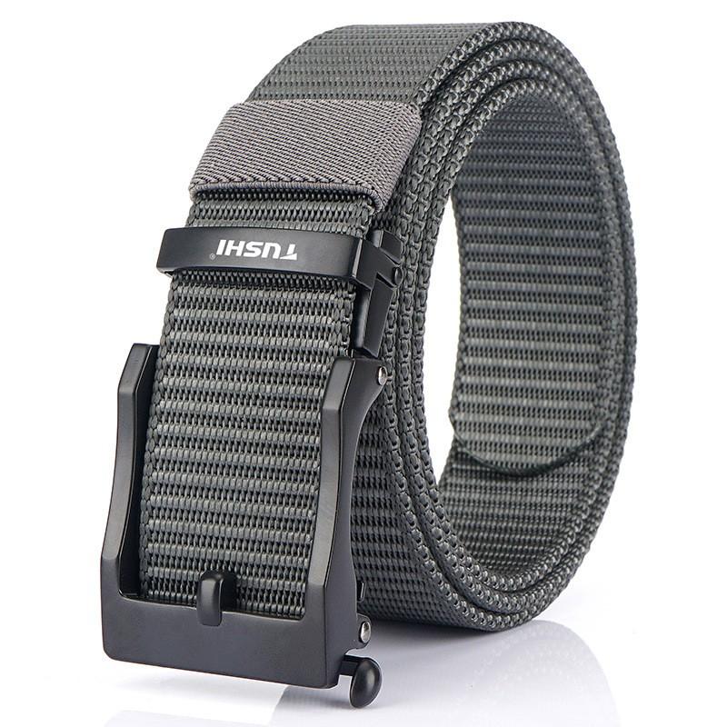 Direct Sales All-matching Canvas Outdoor Automatic Buckle Belt Men's Quick-drying Nylon Zinc Alloy Jeans