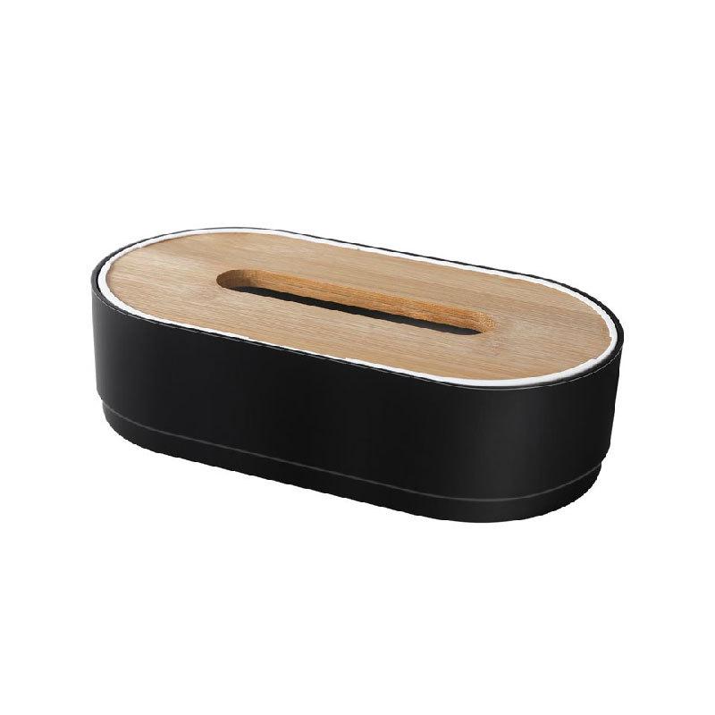 Creative Wooden Lid Tissue Box - Liftable Bamboo Design for Living Room or Coffee Table