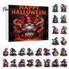 Acrylic Halloween Ornaments 2025 Gnome Advent Calendar 2D Hanging Multi-purpose Decor Set 24 Days Countdown for Holiday Home Festive Decorations
