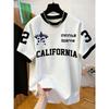 3D men's new casual T-shirt, eye-catching '32' number pattern, round neck and short sleeves, sports style