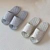 Korean Style Silent Cotton Slippers - Unisex, Non-Slip for All Seasons