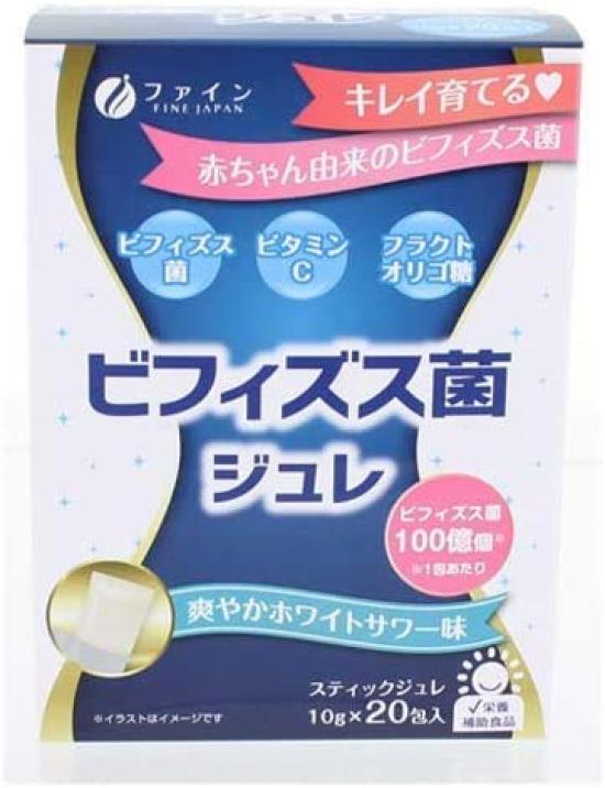 

FINE JAPAN Желе с бифидобактериями с освежающим бело-кислым вкусом FINE Желе с бифидобактериями Освежающий бело-кислый вкус 200г x 20 (10г пакеты)