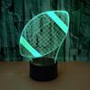 Rugby 3D Illusion LED Touch Lamp Colorful Touch Night Light Bedroom