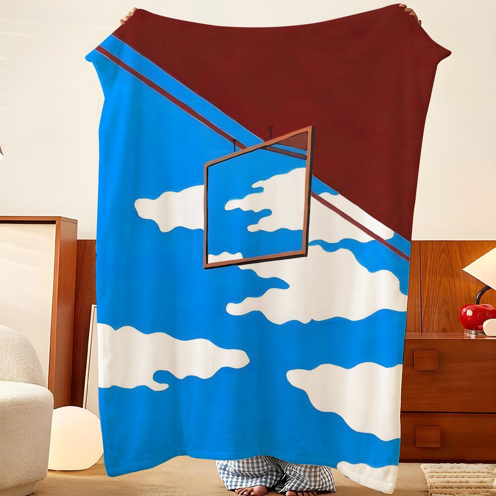 Artist A-Ana P-Popescu Throw Flannel Throw Blanket, Lightweight Cozy, Durable Washable Cute Cool