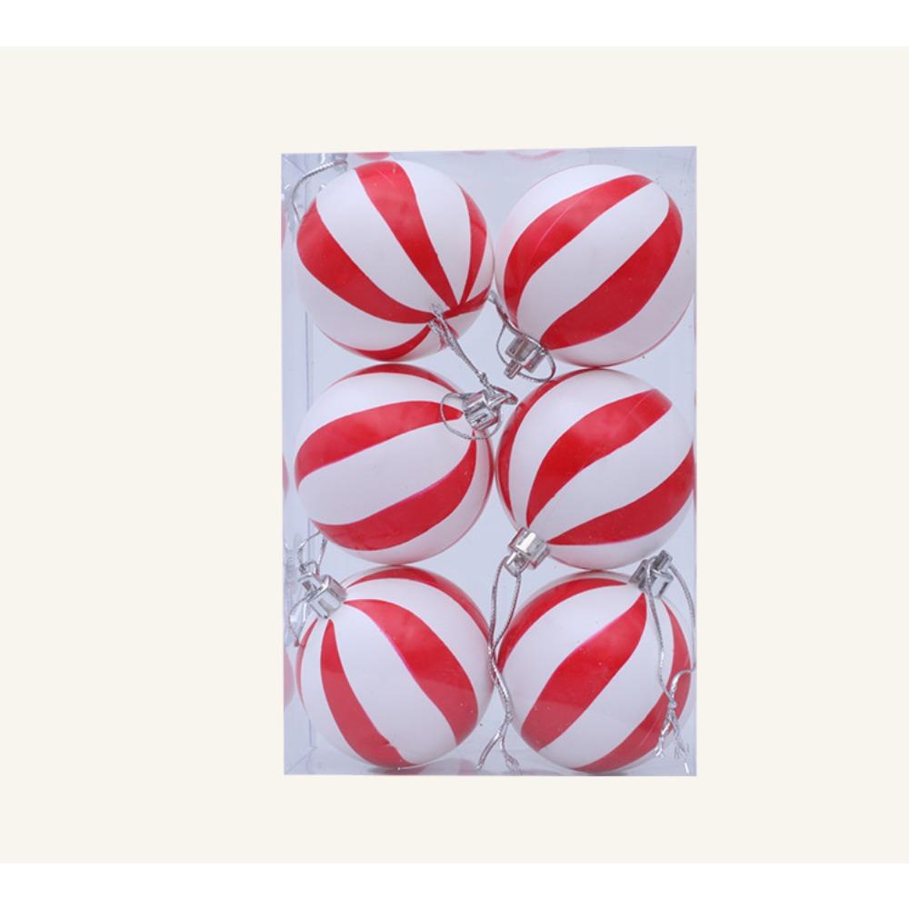 Weihnachtsdekoration, bemalte gestreifte Kugel, Weihnachten, Hochzeit, Bar, Innendekoration, Dekoration, Christbaumschmuck