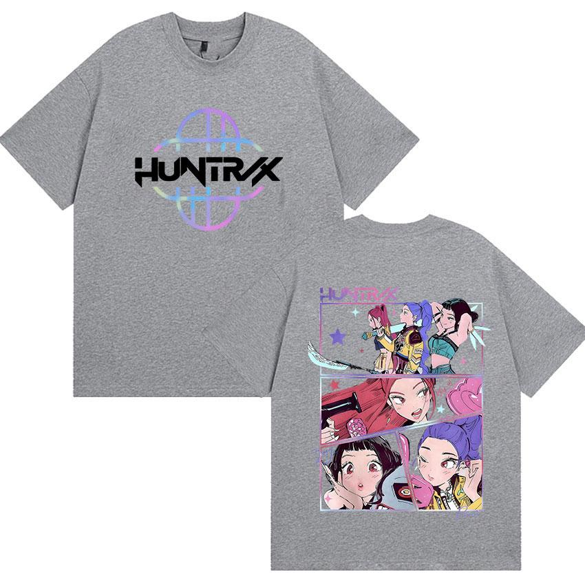 2025 Summer Kpop Demon Hunters Movie Graphic 100 Cotton Printed Tshirts Men Women Vintage Aesthetic ONeck Streetwear Y2k