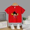 2026 Summer Dragon Ball Kids TShirt God Goku Super Saiyan Anime Character Short Sleeve Casual Tee for Boys Girls Children