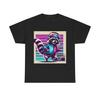 Unisex Adult T Shirt Raccoon Vintage Style Boombox Colorful Dance