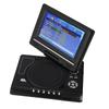 7‑inch Portable DVD Player Swivel Screen Rechargeable TV Car Charger Gamepad 100‑240V