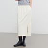 Elva' Island Women's A-Line Slit High-Waisted Skirt