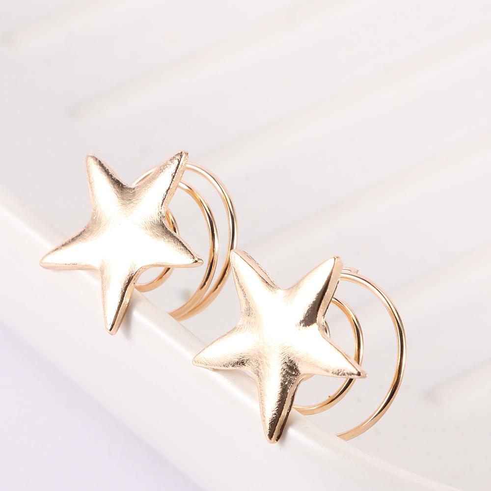 

Головные уборы Аксессуары для волос Свадебные прически Коготь Украшения для волос 5 шт. Шпилька в форме звезды Спиральная заколка для волос