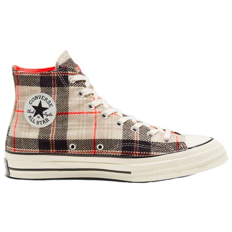 Converse Plaid Chuck 1970s 'Creamwhite Gray' 166496C
