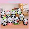 Panda Soft Plush Toy Keyring With Short Pile Fabric For Bag Ornament Collectible