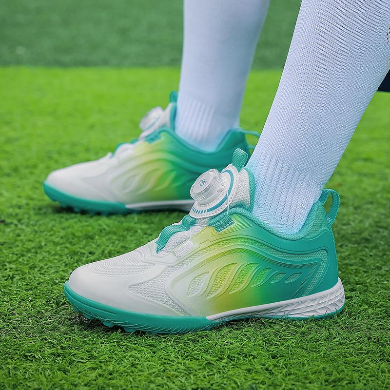 

New student mesh football shoes TF broken nails training boys and girls game breathable outdoor sports student shoes 39