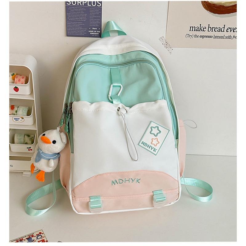Niche design new simple backpack travel versatile backpack fresh and cute large capacity student bag