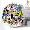Mickey Mouse Daisy Duck Themed Automatic Opening and Closing Folding Umbrella, Reinforced 8 Ribs, Compact Travel Design, Fashionable Folding