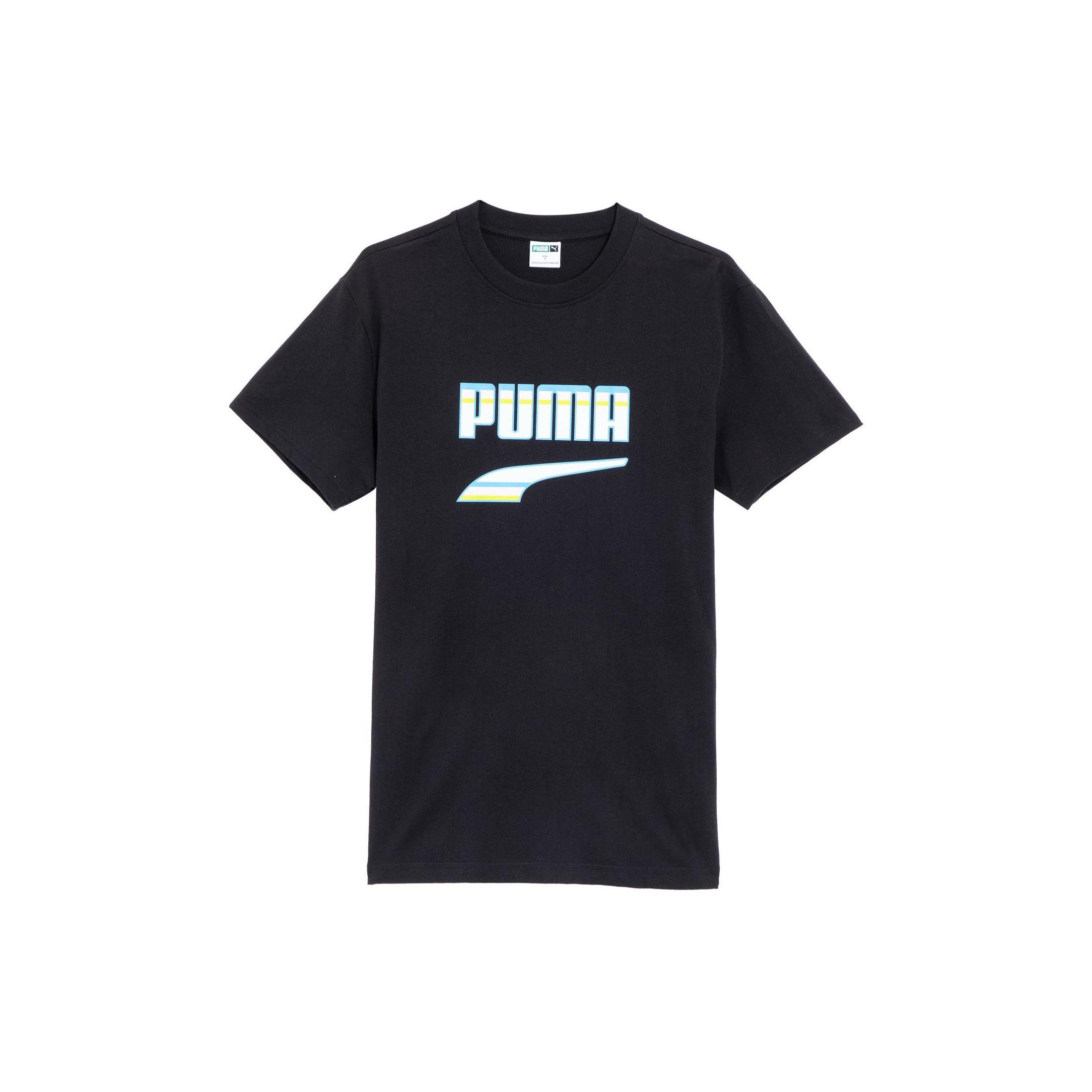

New PUMA Downtown T Shirts Unisex Black 630113-01 S