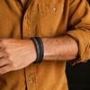 Unique Leather Bracelet For Men Handmade Braided Ethnic String Braclet Bangle 2 Colors Available Wrap Braslet Pulsera Hombre
