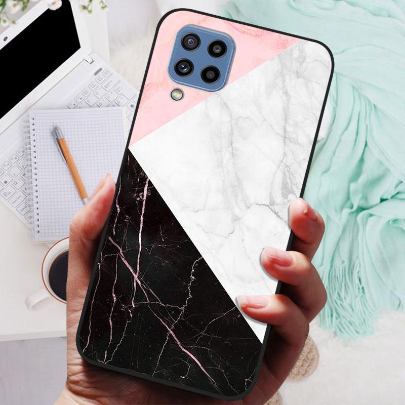 For Samsung M32 Case SM-M325F TPU Luxury Soft Fashion Silicone Phone Case For Samsung Galaxy M32 Coque Back Cover Fundas Shell