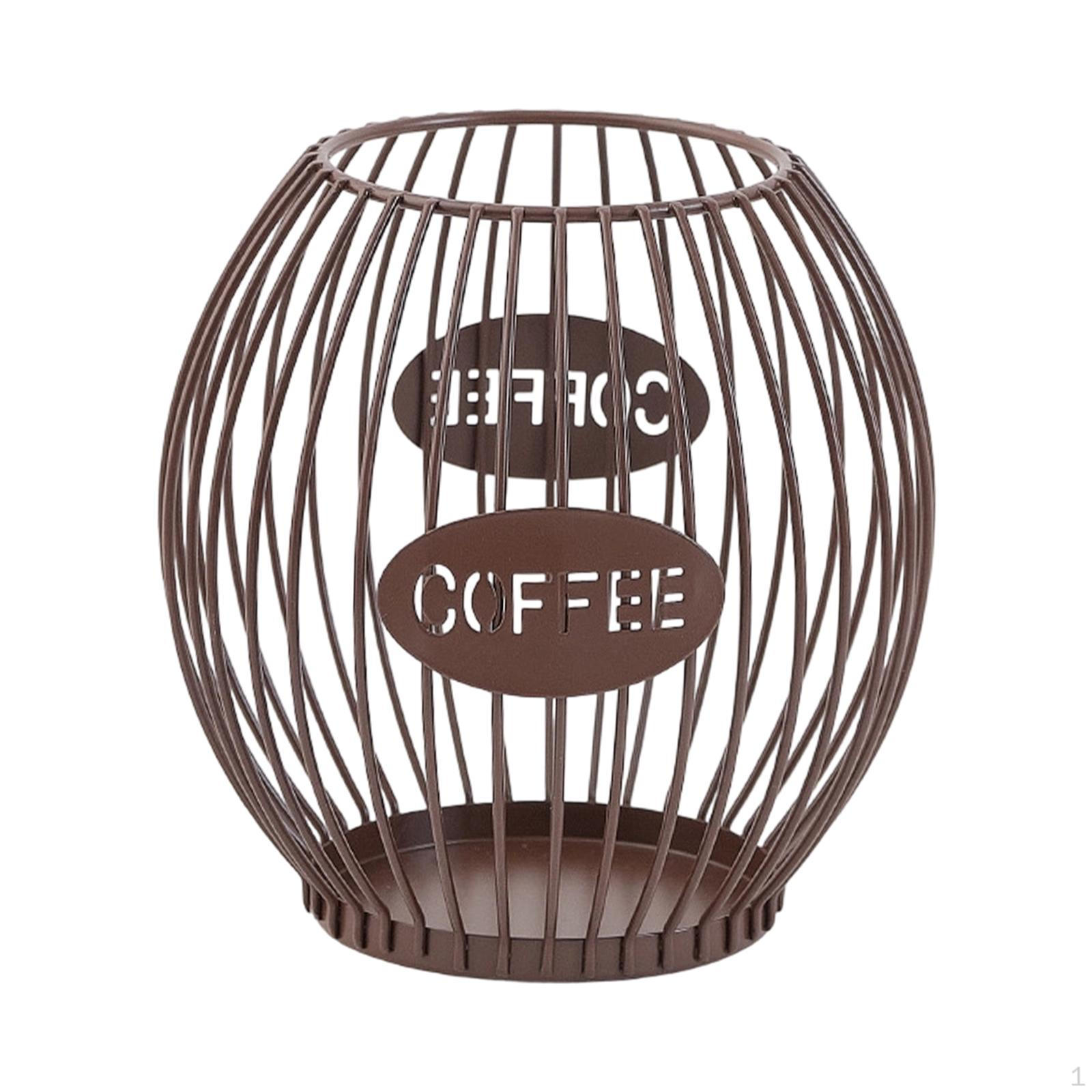 

Coffee Capsule Holder Storage Container Organizer Solid Iron Basket Suitable for S кофейный