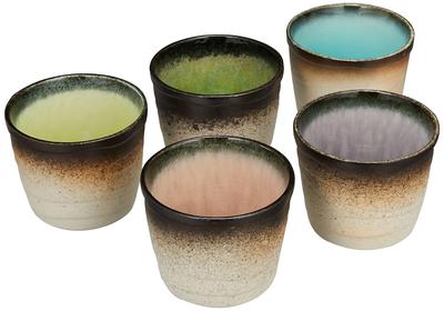 Utsuwa Roan Mino Ware Yamasaku Kiln Dinnerware Set with Soba Choko Small and 240ml Available In 5 and Made In Product Number "Colorful Five-Color"