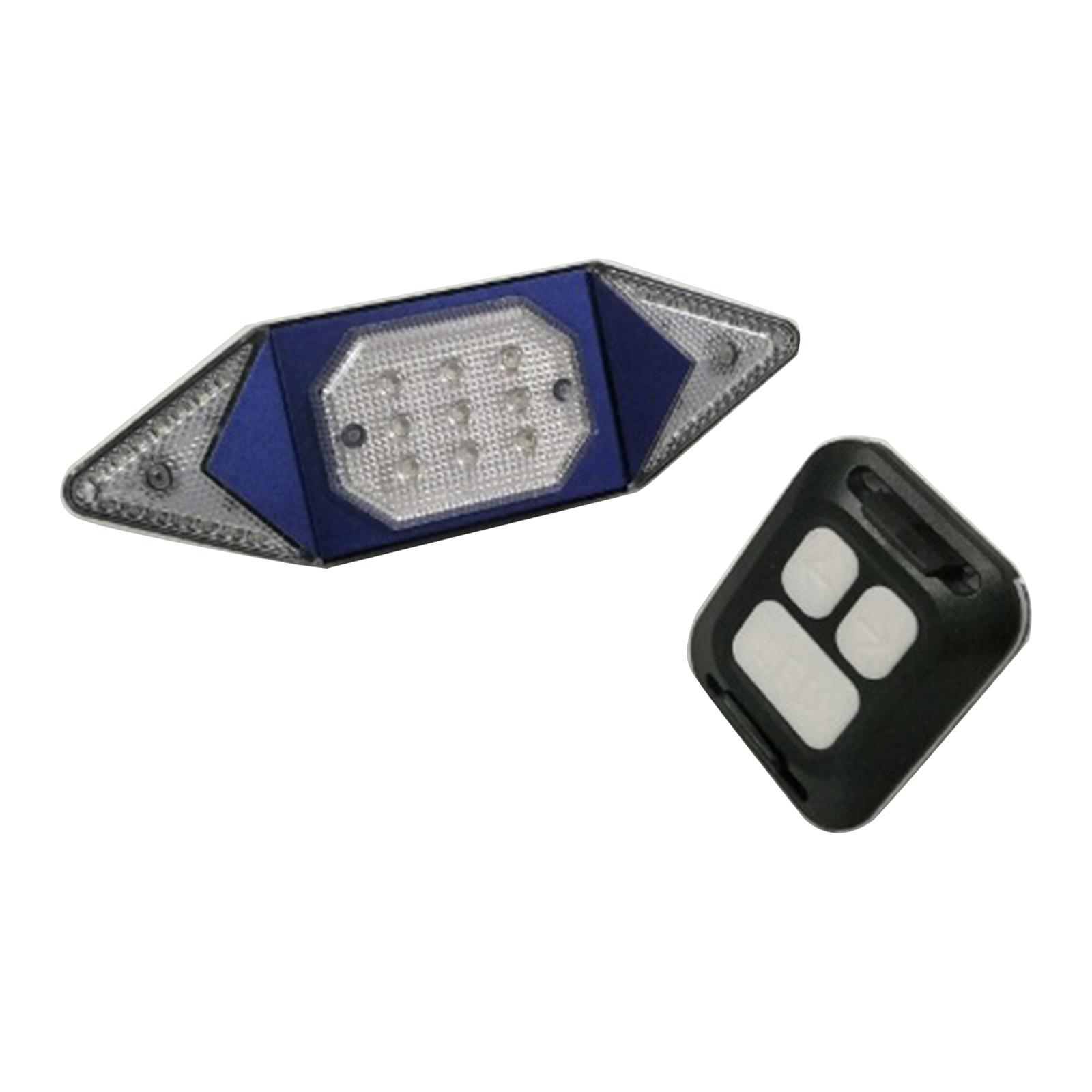 

Bike Tail Light Bicycle Rear Brake Lights USB Rechargeable Remote Control LED Warning Bicycle Flashlight Waterproof 1 синій