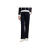 FILA Heritage Classic Striped Stretch Comfortable Knitted Loose Straight Leg Casual Pants Women bottoms Legendary-Blue F11W548607FNV