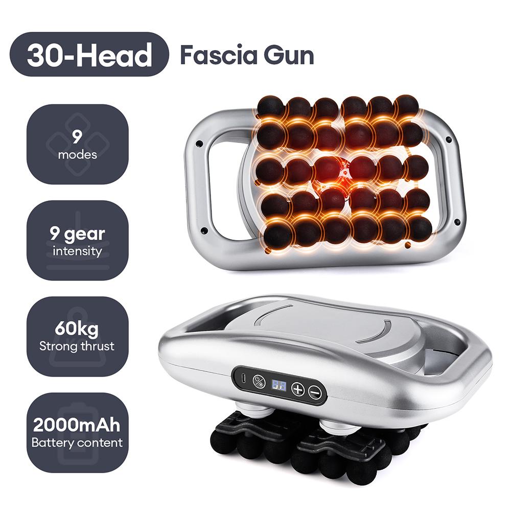 28-Heads Body Massage Gun High-Frequency Vibration Fascia Gun Back Waist Thigh Massager Neck Shoulder Massager Muscle masajeador