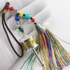 Handwoven Tibetan Prayer Tassel Pendant Tassel Spinning Wheel Keyring  Tourism Commmemorative