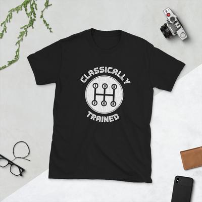Portable Stereo 80s 90s Design Retro Music, Short-Sleeve Unisex T-Shirt