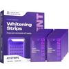 Purple Teeth Whitening Strips Gentle Formula For Daily Use Enamel Safe Instant Brightening Effect For Sensitive Teeth less