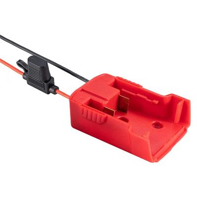 DIY Battery Conversion Adapter for Milwaukee M1818v Lithium Battery with Fuse and Wire Terminals, Power Connection Adapter