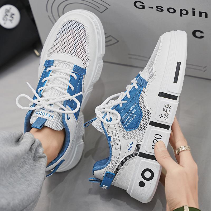 New Men's Shoes Summer Breathable Mesh Surface All-match Board Shoes Student Sports Leisure Children's Fashion Shoes