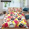 Panda King Full Bedidng Set Kids Romantic Bedding Set Cartoon Animal Duvet Cover Bicycle Balloon Dragonfly Polyester Quilt Cover