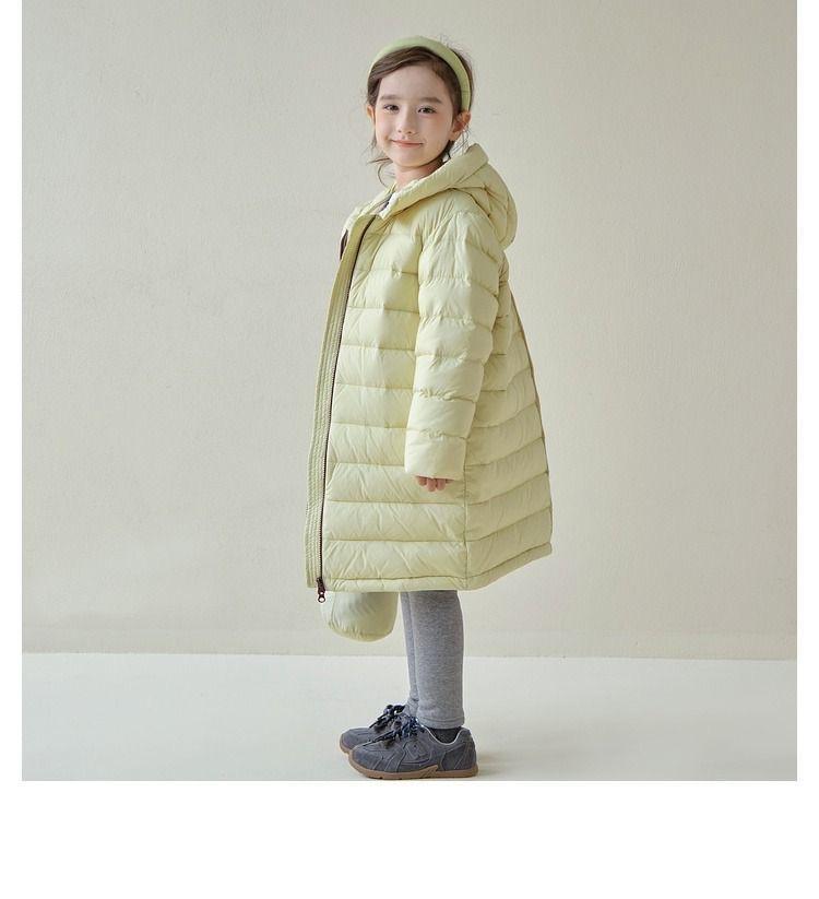 Girls Padded Cotton Clothes New Winter Clothes Princess Down Cotton Jacket Coat Mid-Length Cotton-Padded High Quality Jacket