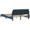 Vidaxl Bed Frame with Headboard Without Mattress, 140X200 Cm, Upholstered